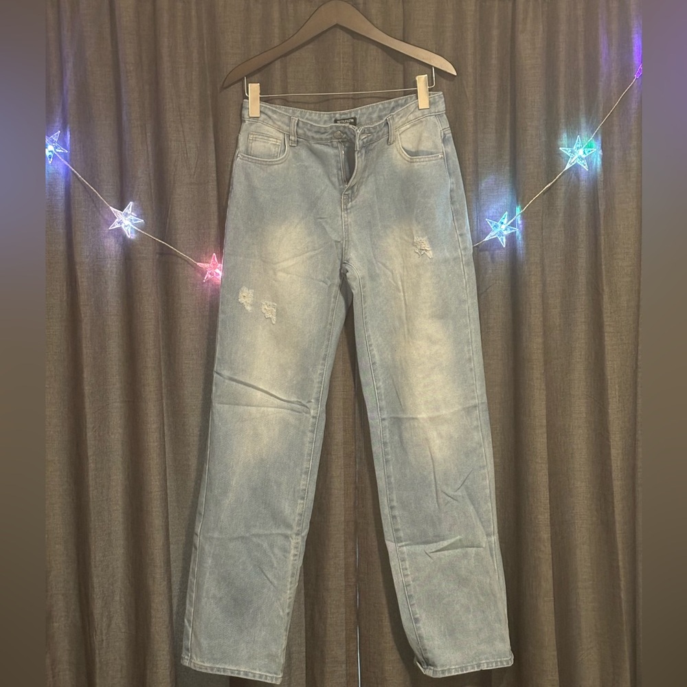 PrettyLittleThing Light Blue Denim Jeans